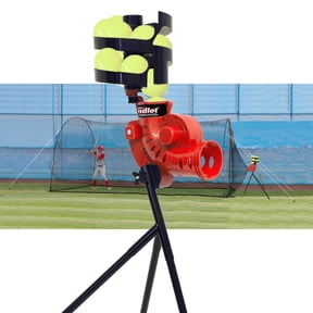 Heater Sports Sandlot Pitching Machine, Batting Cage, and Ball feeder Combination Package