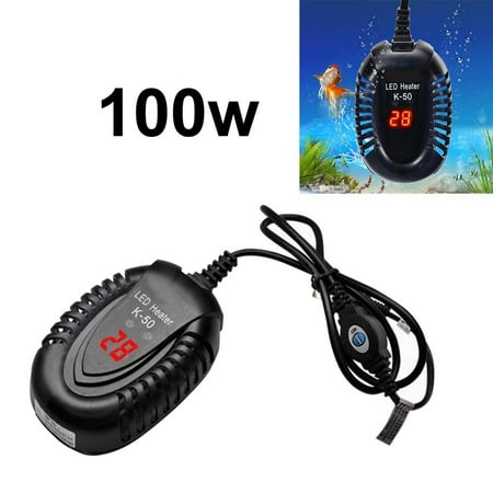 Heater, Tank Heater with LED Digital Temperature Display and External Temperature Controller for Betta Frogs Newts Turtles 100W