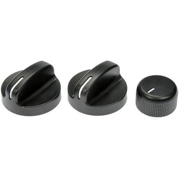 Heater Temperature Control Knob Kit (3 Piece) - Compatible with 1994 - 1997 Dodge Ram 2500 1995 1996