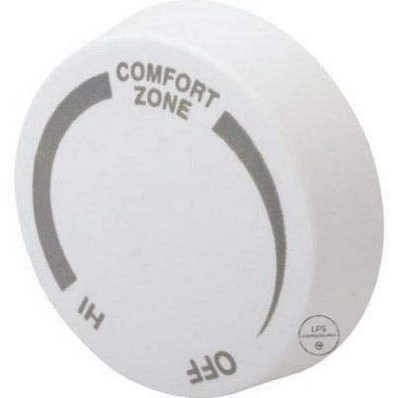 Heater White Double Pole Baseboard Thermostat Knob - Replaces BTF2W baseboard thermostat knob Double pole Positive off white.