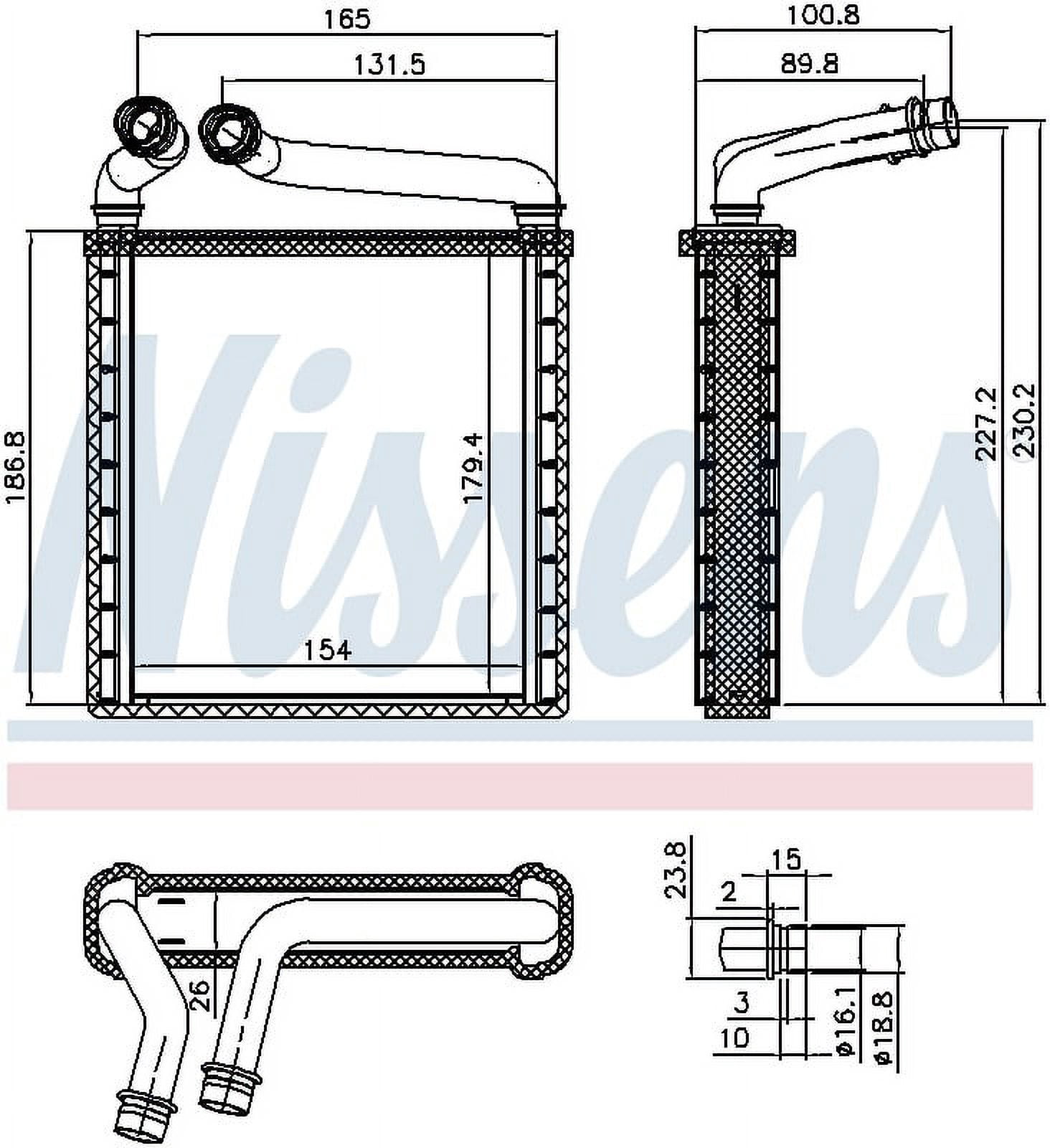 Nissens 73979 HVAC Heater Core