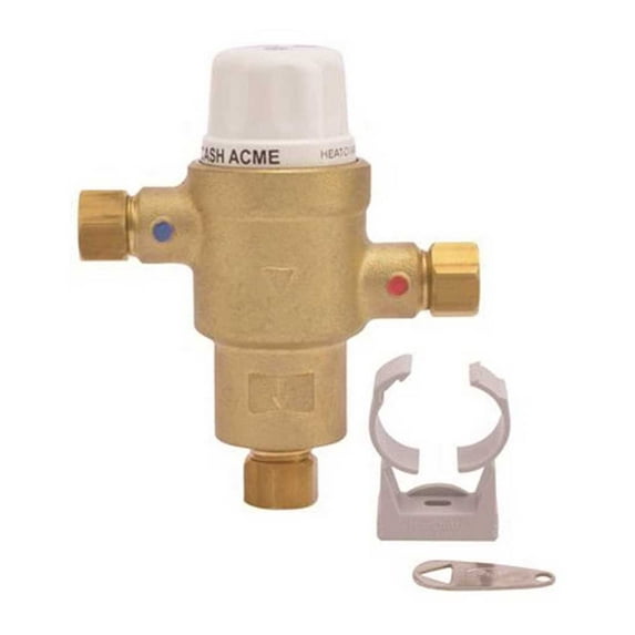 Heatguard-145 Mini Thermostatic Mixing Valve, 3/8 In. Compression, Lead Free