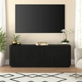 thumbnail image 1 of Heath & Cliff Easton Rectangular TV Stand for TV's up to 75" - 68" Wide Black Grain, 1 of 5