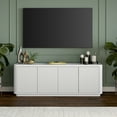 thumbnail image 1 of Heath & Cliff Easton Rectangular TV Stand for TV's up to 75" - 68" Wide White, 1 of 5
