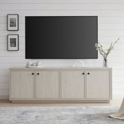 Evelyn&Zoe Ormond Rectangular TV Stand for TV's up to 75", Alder White