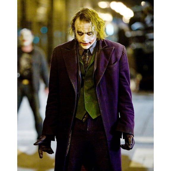 Heath Ledger The Dark Knight in Costume as The Joker 24x36 Movie Poster HD Aluminum Wall Art
