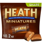 Heath Miniatures Chocolatey English Toffee Candy, Share pack 10.2 oz