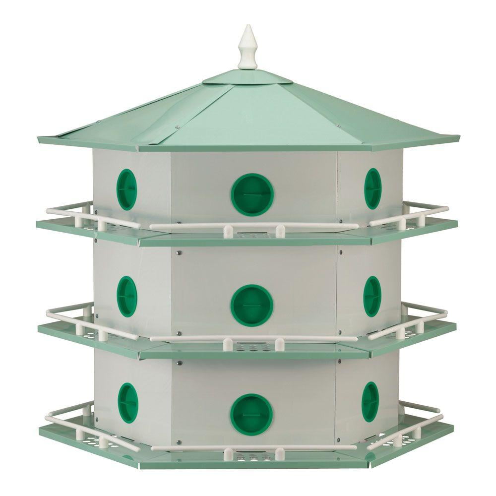 Heath Outdoor Products AH-18D Deluxe Aluminum Purple Martin House - 18 Room