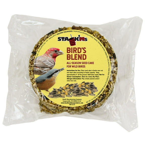 Heath Outdoor Products SC-59 7-Ounce Birds MVR1Blend Stack'Ms Seed Cake, 6-Pack