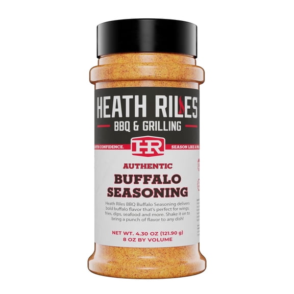 Heath Riles BBQ Rub - Buffalo Seasoning, Champion Pitmaster Recipe, Legendary Rubs For Smoking & Grilling, 70+ BBQ Championships, 8 oz.