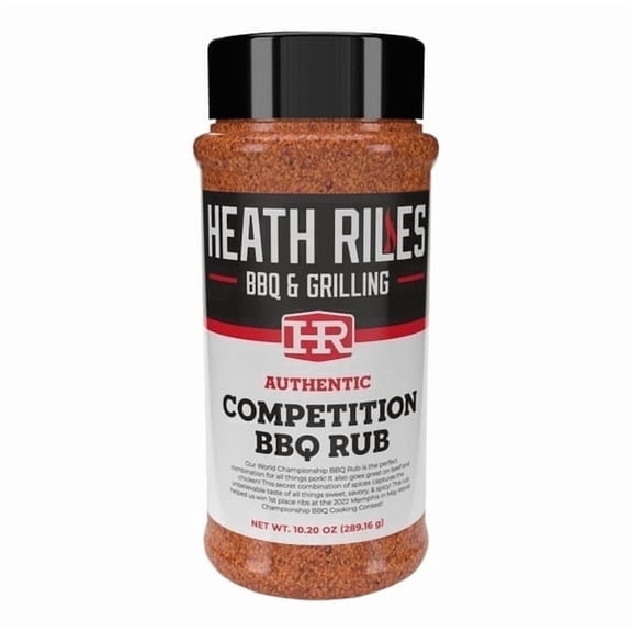 Heath Riles BBQ Rub Competition Seasoning, Champion Pitmaster Recipe, Legendary Spices for Smoking & Grilling, 10.20 oz