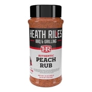 Heath Riles BBQ Rub - Peach Seasoning, Champion Pitmaster Recipe, Legendary Rubs For Smoking & Grilling, 70+ BBQ Championships, 10 oz.