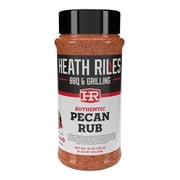 Heath Riles BBQ Rub - Pecan Seasoning, Champion Pitmaster Recipe, Legendary Rubs For Smoking & Grilling, 70+ BBQ Championships, 10 oz.