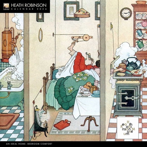 Heath Robinson Wall Calendar 2026 (Art Calendar), (Paperback)
