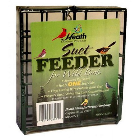 Heath S-1-8 Single Hanging Suet Feeder, Metal