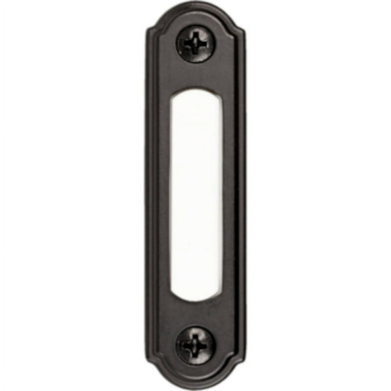 Heath Zenith Black Metal Wired Pushbutton Doorbell Heath Zenith Black Metal Wired Pushbutton Doorbell