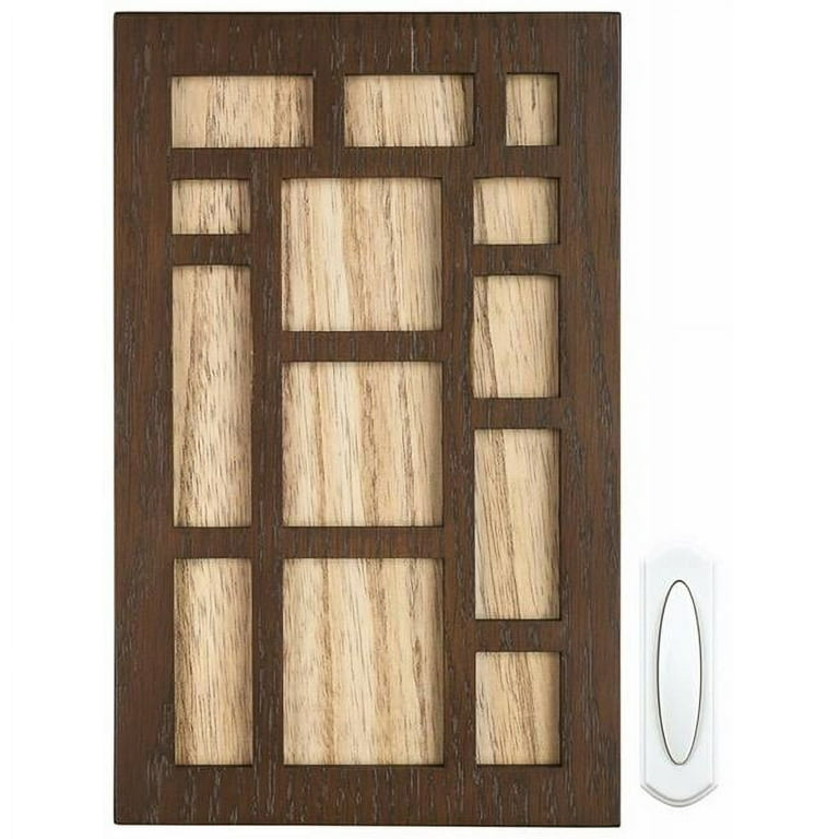 Heath Zenith Brown Wood Wireless Door Chime Kit Heath Zenith Brown Wood Wireless Door Chime Kit
