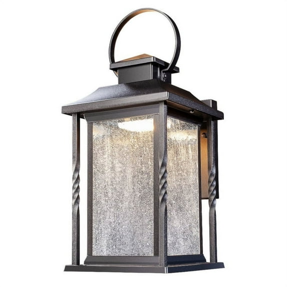 Heath Zenith HZ-4635-BK Dusk to Dawn LED Wall Lantern, Black