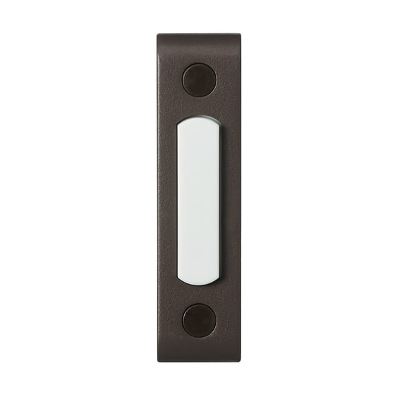 Heath Zenith Heath Zenith Oil-Rubbed Bronze Metal Wired Lighted Push Doorbell Button
