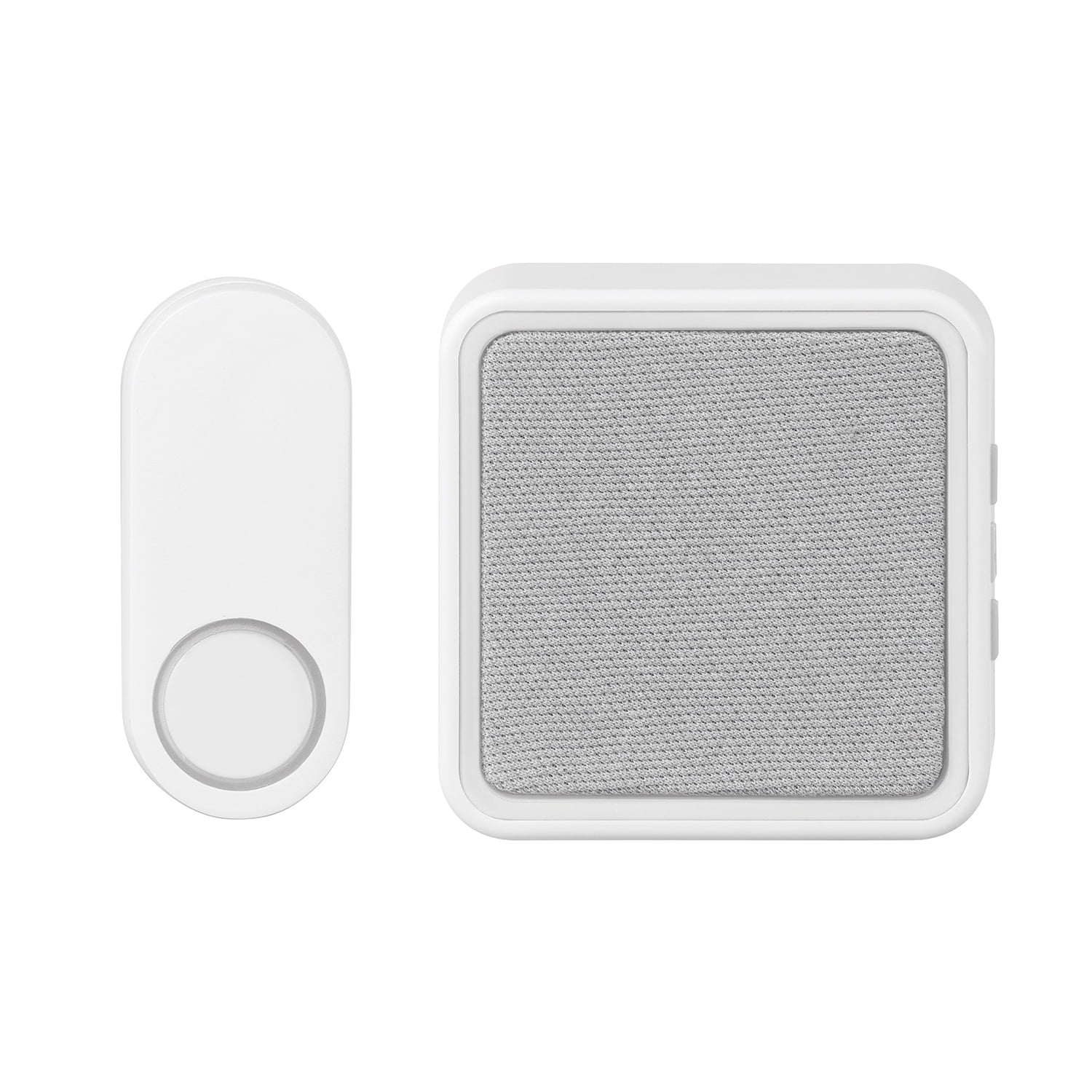 Heath Zenith Heath Zenith White Plastic Wireless Battery-Operated Lighted Doorbell Kit
