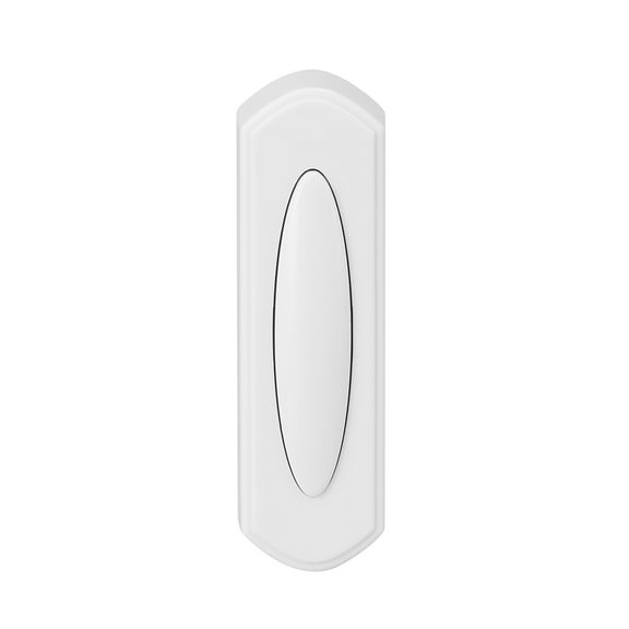 Heath Zenith Heath Zenith White Plastic Wireless Push Doorbell Button
