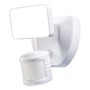 Heath Zenith 180 Degree LED Motion Sensor and Voice Activated Outdoor Security Flood Light White Finish, 6"H - N/A