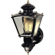 Heath Zenith Motion-Sensing Hardwired Black Security Wall Light
