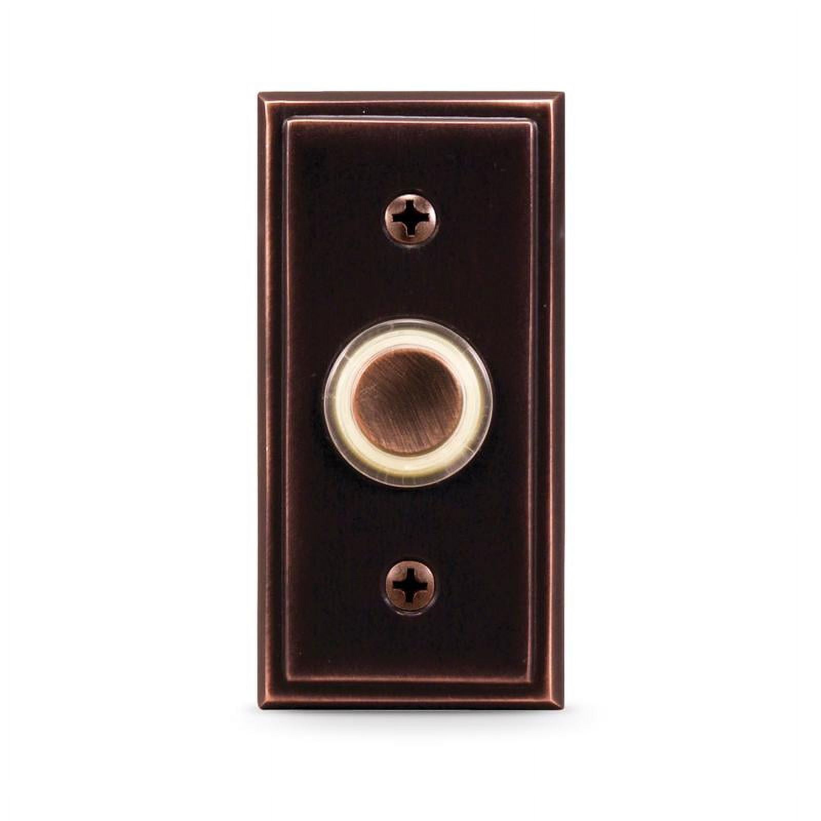 Heath Zenith Oil Rubbed Bronze Metal Wired Pushbutton Doorbell Heath Zenith Oil Rubbed Bronze Metal Wired Pushbutton Doorbell