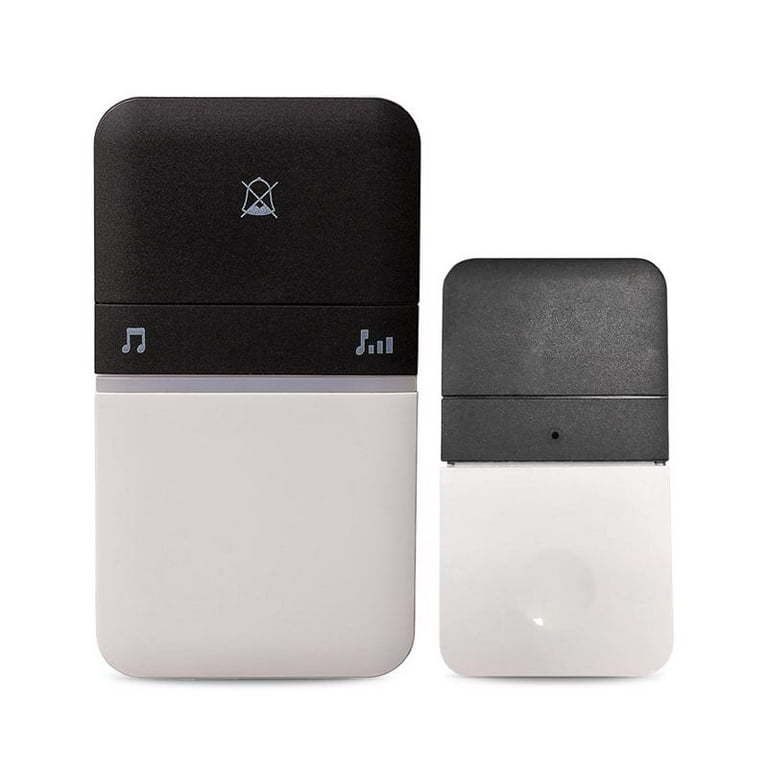 Heath Zenith Piezo Black/White Plastic Wireless Door Chime Bell Heath Zenith Piezo Black/White Plastic Wireless Door Chime Bell