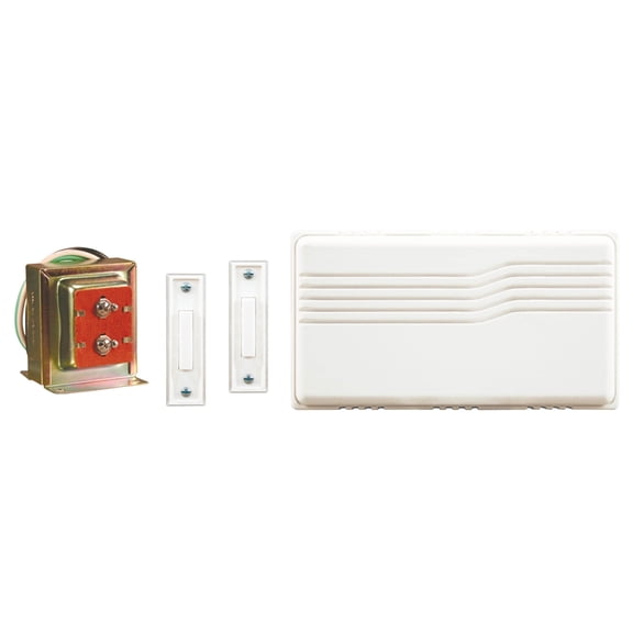 7598865,DOOR CHIME KITS,2 BUTTONS,WIRED Cover Color=White