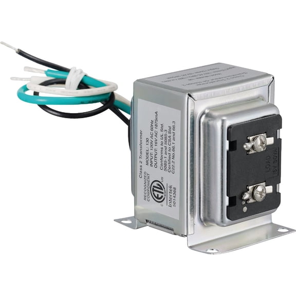 Heath Zenith Doorbell Wired Transformer SL-130-03 - Hardwire Chime - Silver  Indoor & Outdoor Use, NEC-Compliant