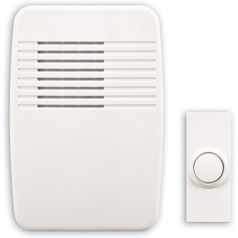 Heath Zenith Black/White Plastic Wireless Door Chime Kit Heath Zenith Black/White Plastic Wireless Door Chime Kit