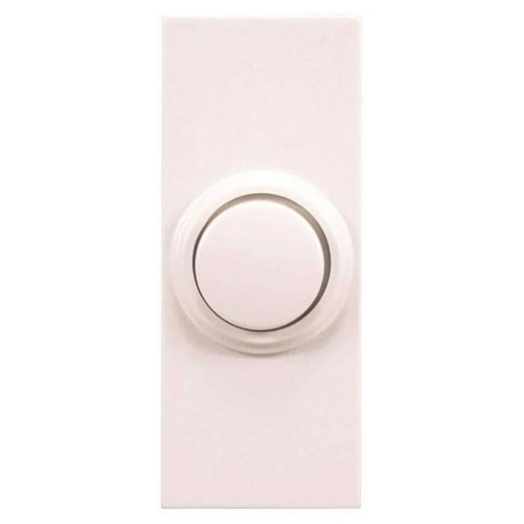 Heath Zenith Wireless White Doorbell Push-Button 18000126