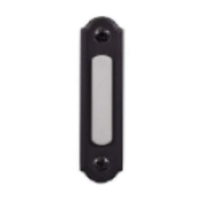 Heath Zenith Black Metal Wired Pushbutton Doorbell Heath Zenith Black Metal Wired Pushbutton Doorbell