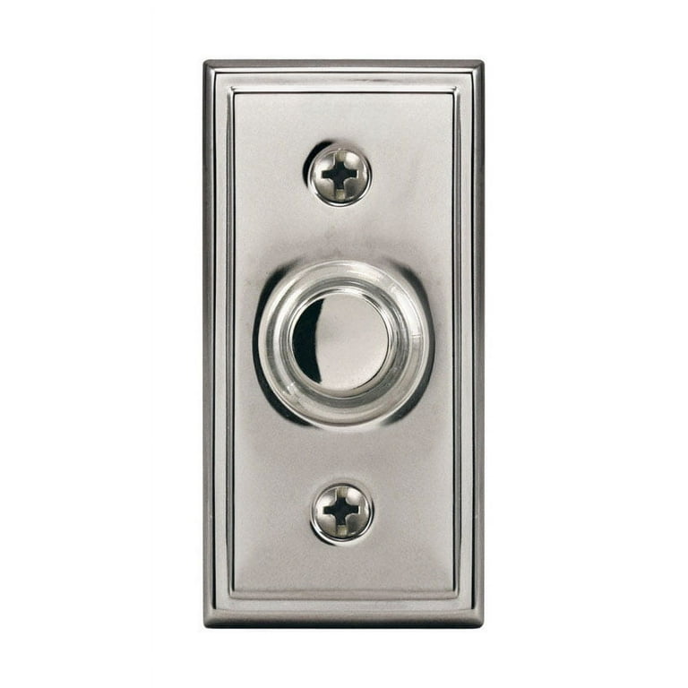 Heath Zenith Black Metal Wired Pushbutton Doorbell Heath Zenith Black Metal Wired Pushbutton Doorbell