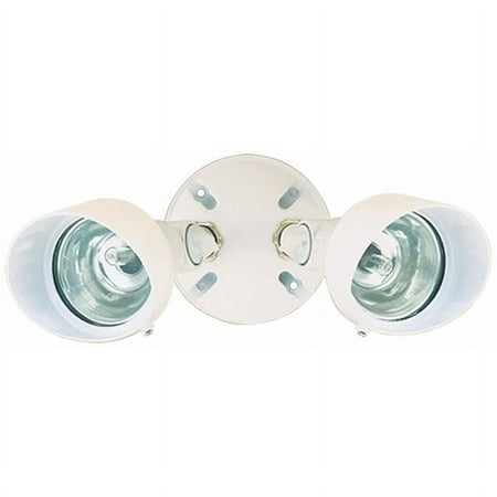 heath/zenith hz-5592-wh 100-watt twin halogen flood light, white
