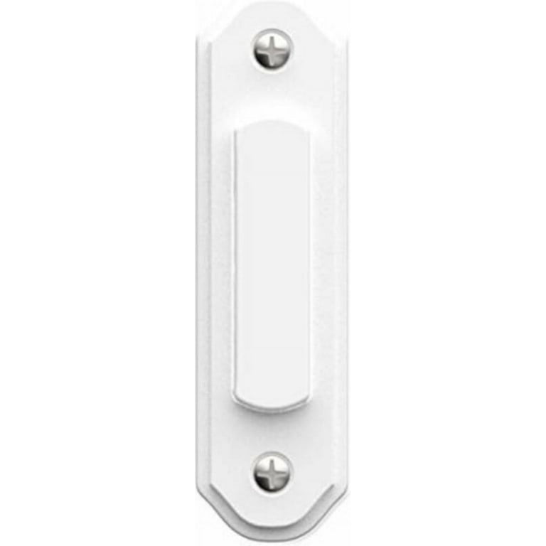Heath Zenith White Metal Wired Pushbutton Doorbell Heath Zenith White Metal Wired Pushbutton Doorbell