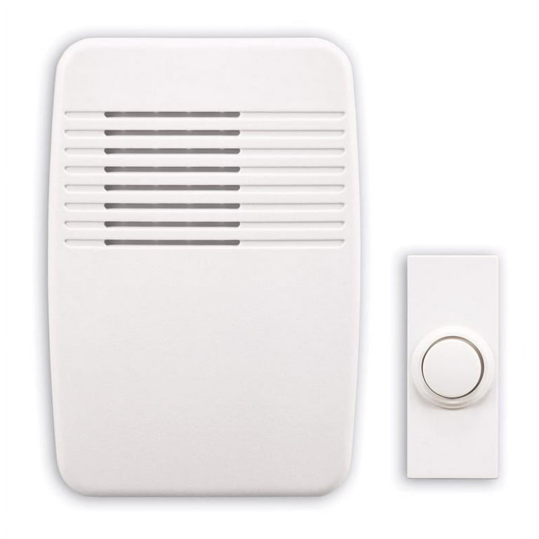 Heath Zenith White Plastic Wireless Door Chime Kit Heath Zenith White Plastic Wireless Door Chime Kit