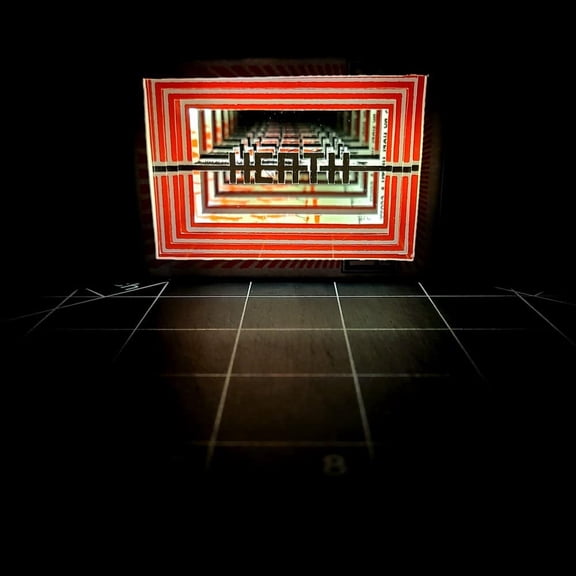 Heathback "Man Behind the Mirror" hand cut playing cardsby 3Decks Designs