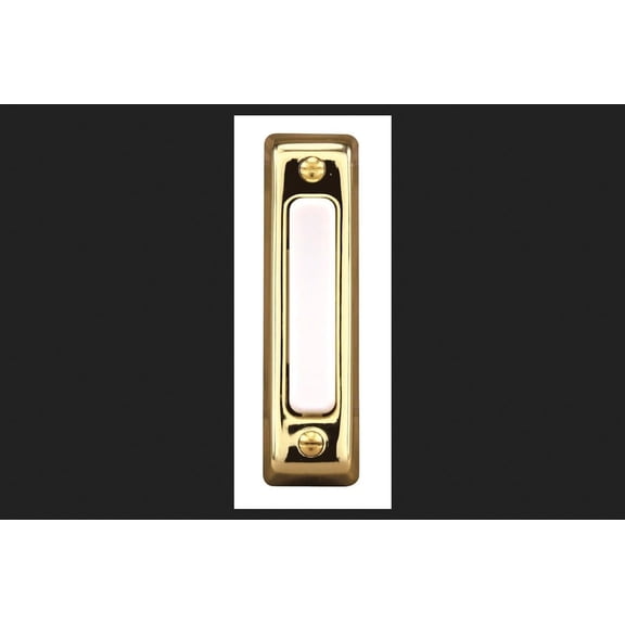 Heathco 711P-B Brass Wired Doorbell