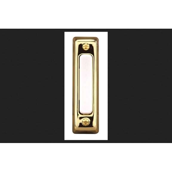 Heathco 711P-B Brass Wired Doorbell