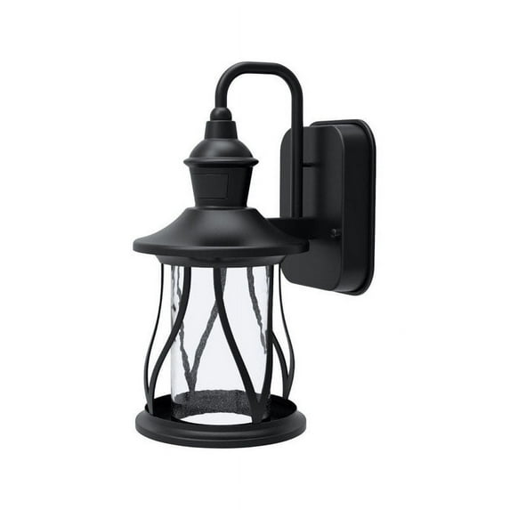 Heathco HZ-4010-BK 150° Motion Detection Range Black Caladium Wall Mount Lantern