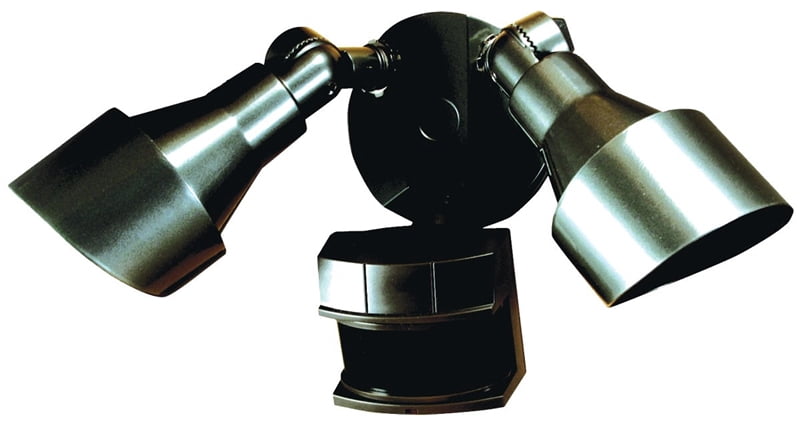 Heathco HZ-5597-BZ 100 Watt Bronze DualBrite® 2-Level Motion Flood ...