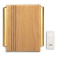 thumbnail image 1 of Heath Zenith SL-6182-C Traditional Décor Wireless Door Chime, Oak and Satin-Finish Brass, 1 of 1