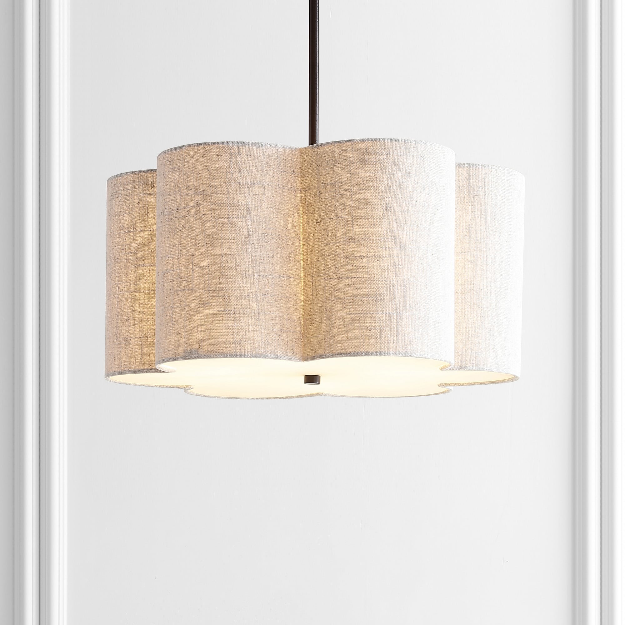 Heather 20" Oil-Rubbed Bronze Adjustable LED Drum Pendant
