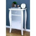 thumbnail image 1 of Heather Ann Creations Amelia Collection 1 Drawer 1 Door Mirrored Accent Cabinet End Table, 1 of 7