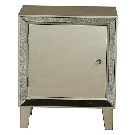 Heather Ann Creations Bon Marche 1 Door Accent Cabinet