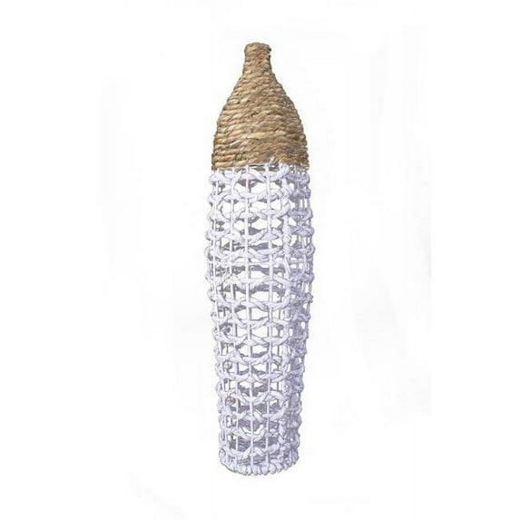 Heather Ann Creations Hyacinth Woven Floor Vase