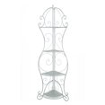 thumbnail image 1 of heather ann creations w190936-awht kitchen corner bakers rack, antique white, 1 of 5