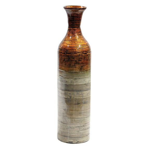 Heather Ann Creations Talia Spun Bamboo Bottle Vase